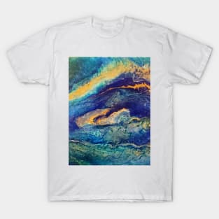 "The Flow" acrylic flow painting T-Shirt